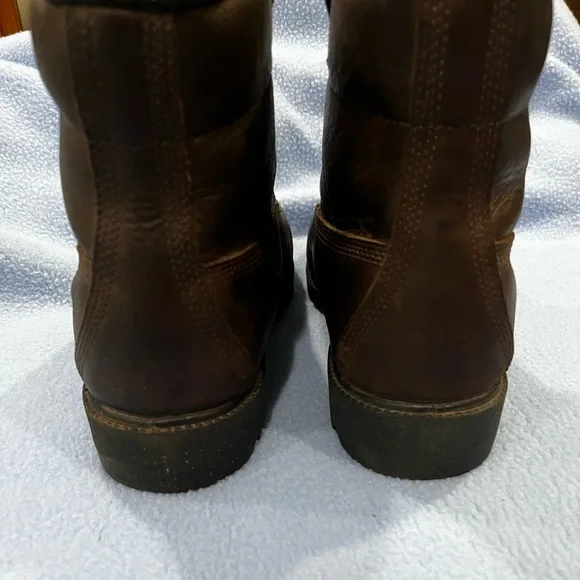 Timberland 22095 1140 Mens Leather Boots, Dark Brown, Oil Resistant Soles, Sz 9M - Picture 2 of 5
